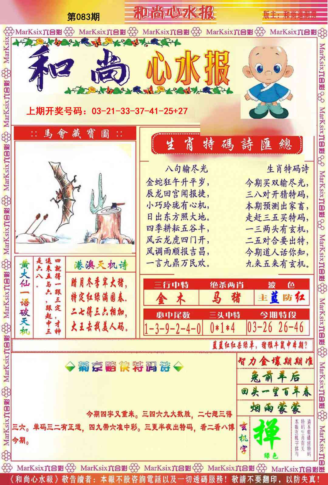 083期和尚心水报[图]